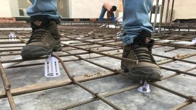 Cross lock spacers and rebar chair
