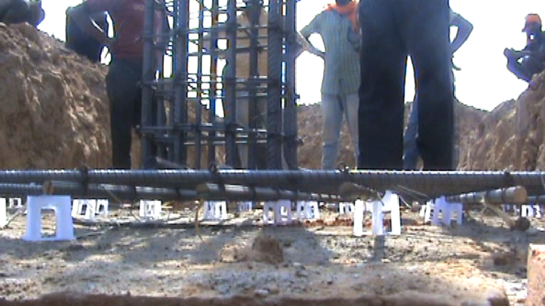 cover block for footing